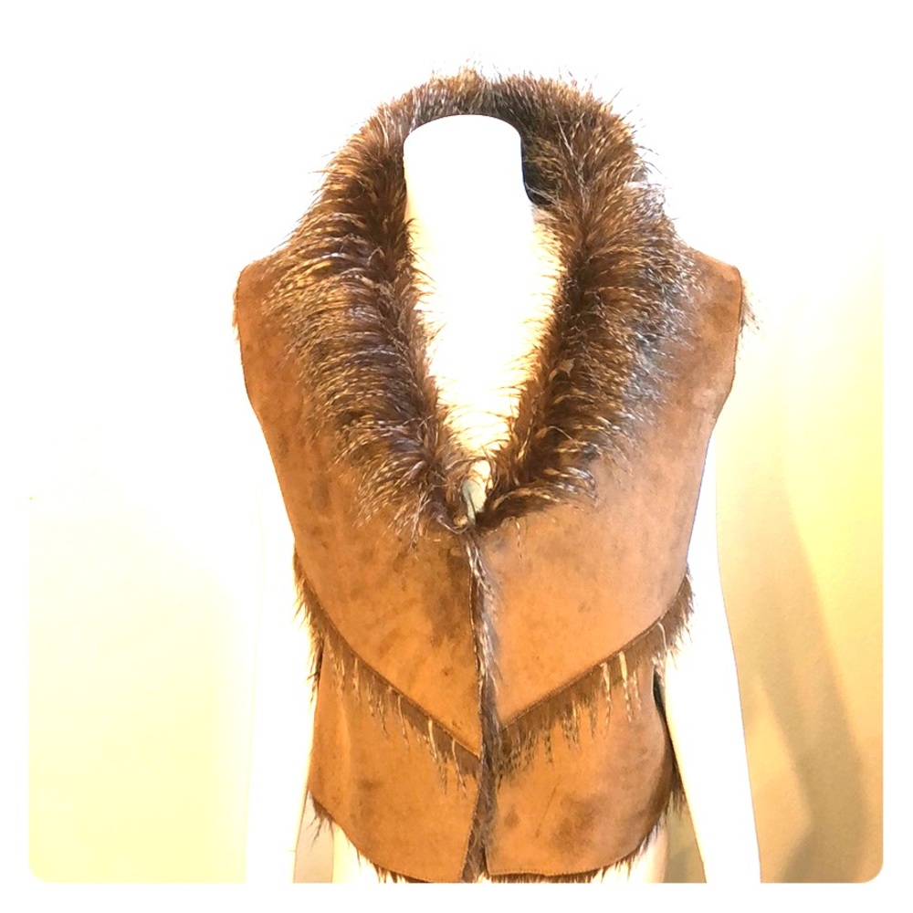 FAUX SUEDE VEST